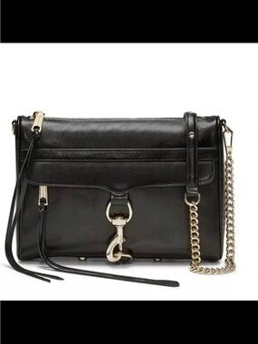 Rebecca Minkoff M.A.C. Ccrossbody bag Black Leather silver hardware
